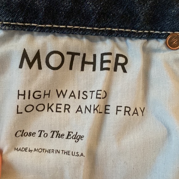 MOTHER HIGH WAISTED LOOKER ANKLE FRAY - Picture 5 of 7